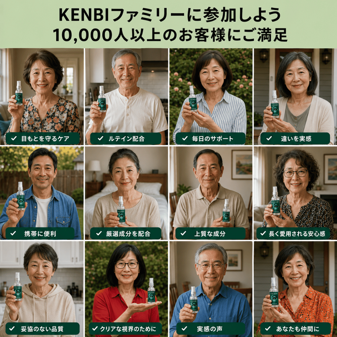 【目の疲れに】ルテイン配合 ヴィスタプリマ アイケアスプレー by KENBI™