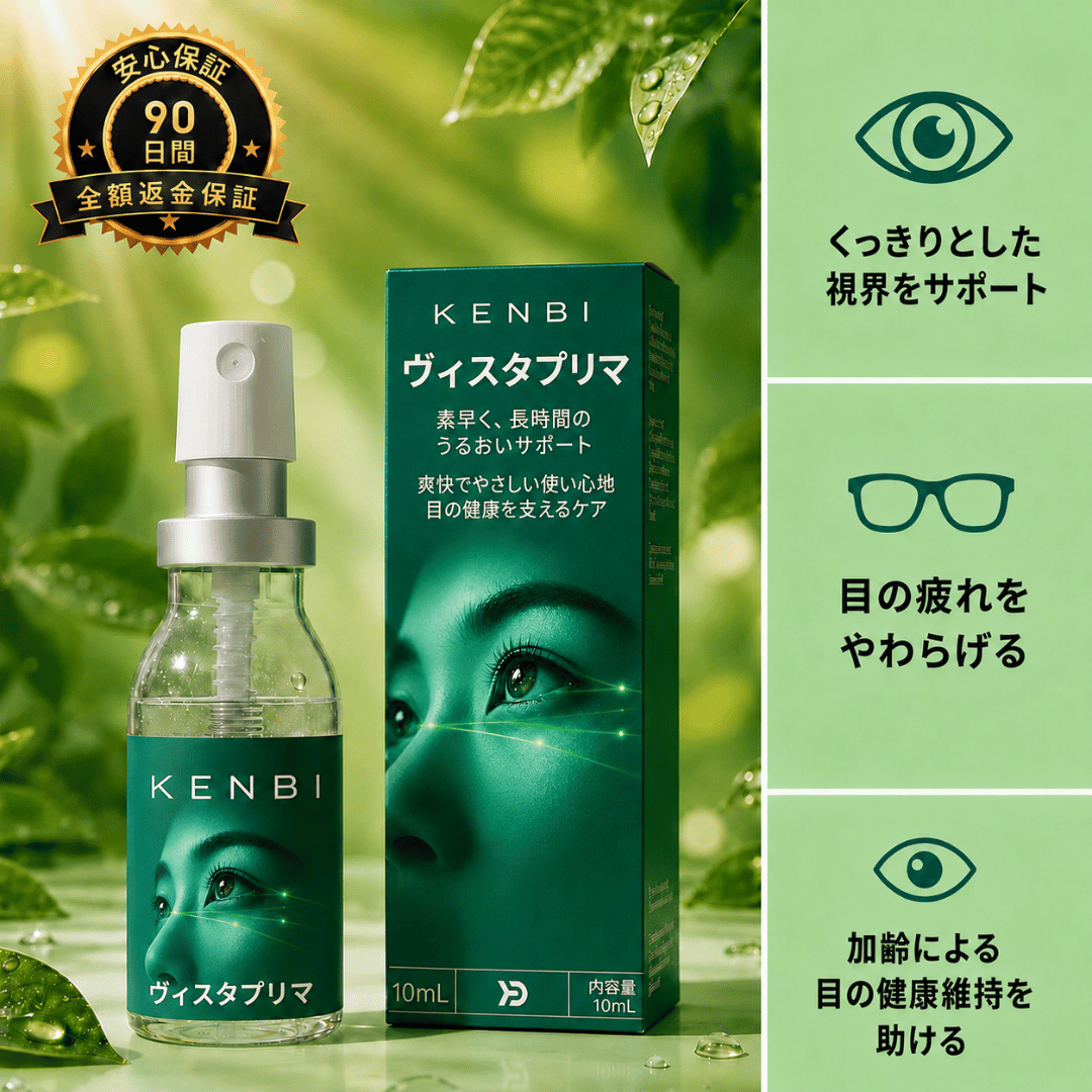 【目の疲れに】ルテイン配合 ヴィスタプリマ アイケアスプレー by KENBI™